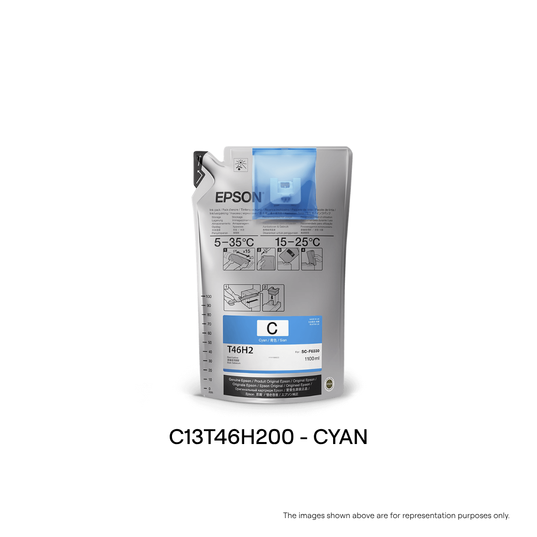 C13T46H200-IP FOR SC-F6330,F9430 & F9430H : C - CYAN INK