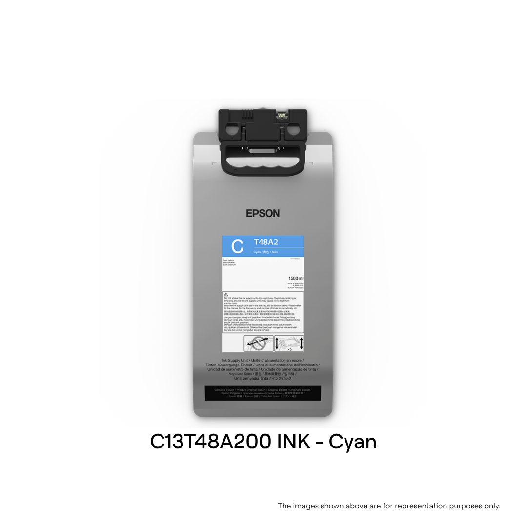 C13T48A200 INK SUPPLY UNIT, Cyan for F3030