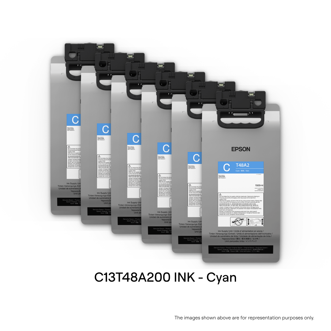 C13T48A200 INK SUPPLY UNIT, Cyan for F3030