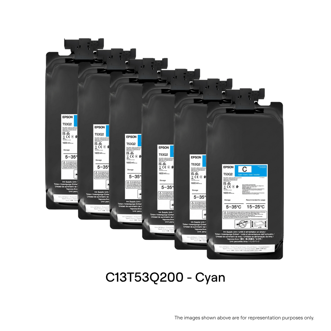 C13T53Q200 Ink for SC- F6430/F6430H/F9530/F9530H : C - CYAN INK | 1.6 LTR