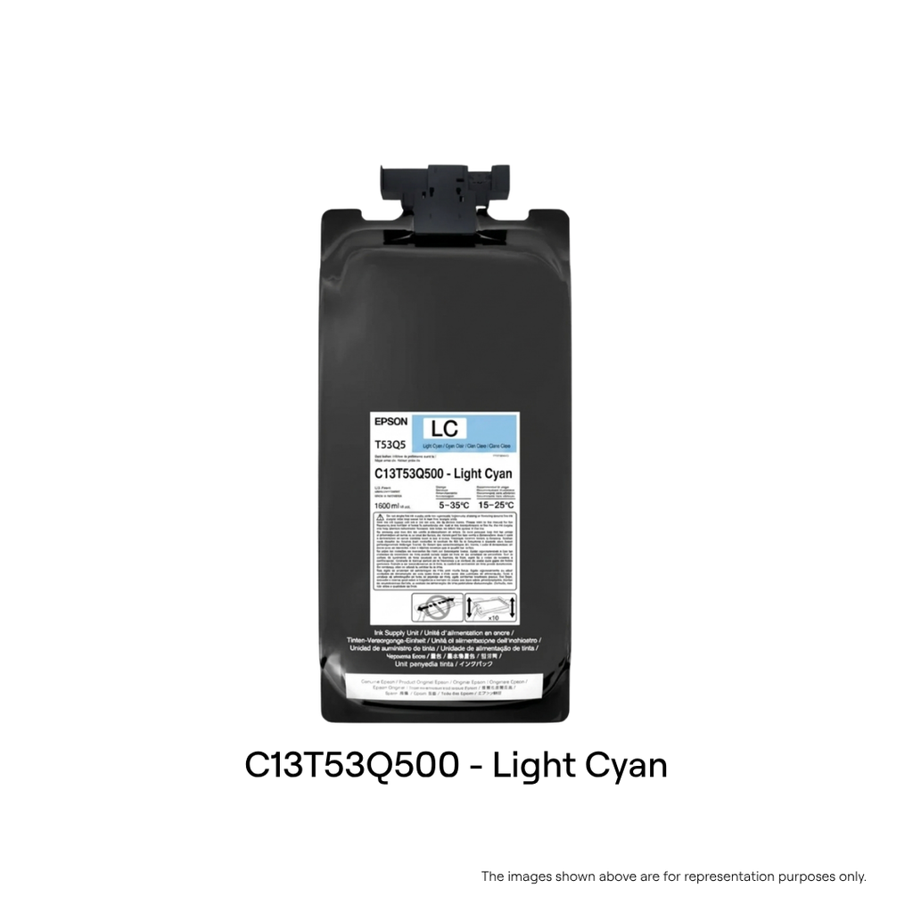 C13T53Q500 for F6430H/F9530H : LC - LIGHT CYAN INK | 1.6 LTR