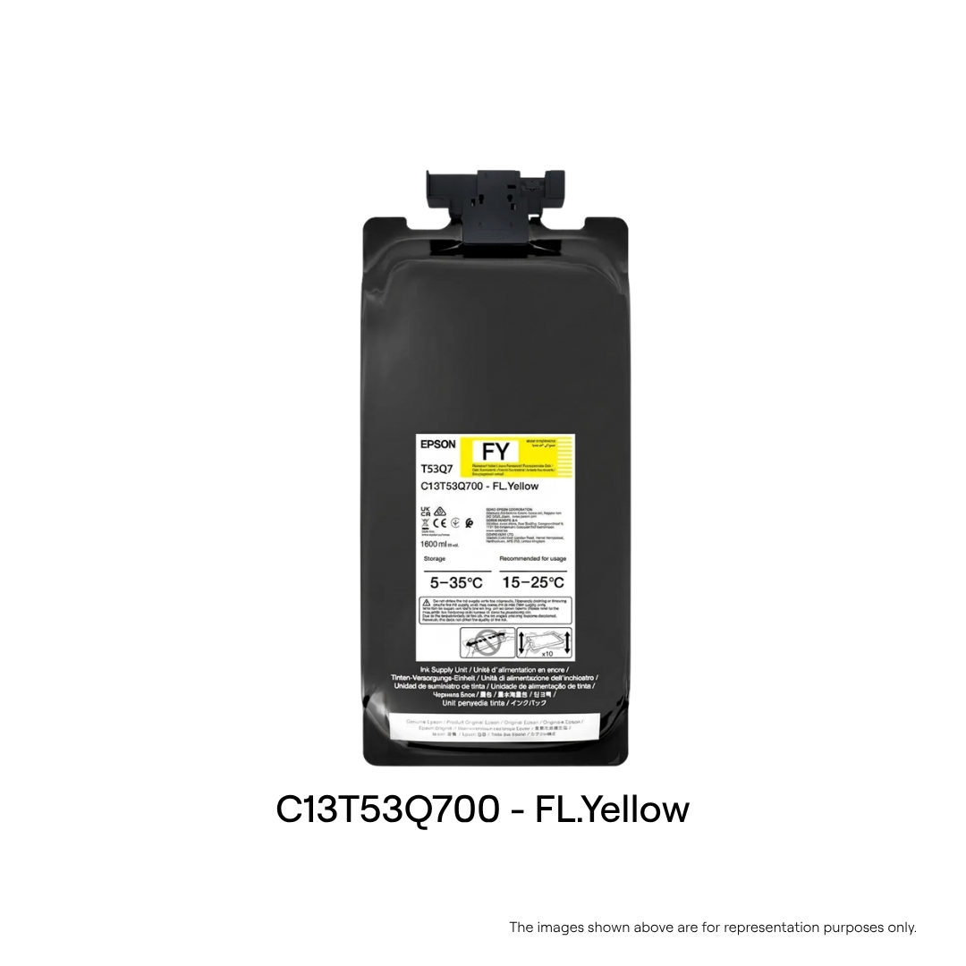 C13T53Q700 for F6430H/F9530H : FY - FLUORESCENT YELLOW INK | 1.6 LTR