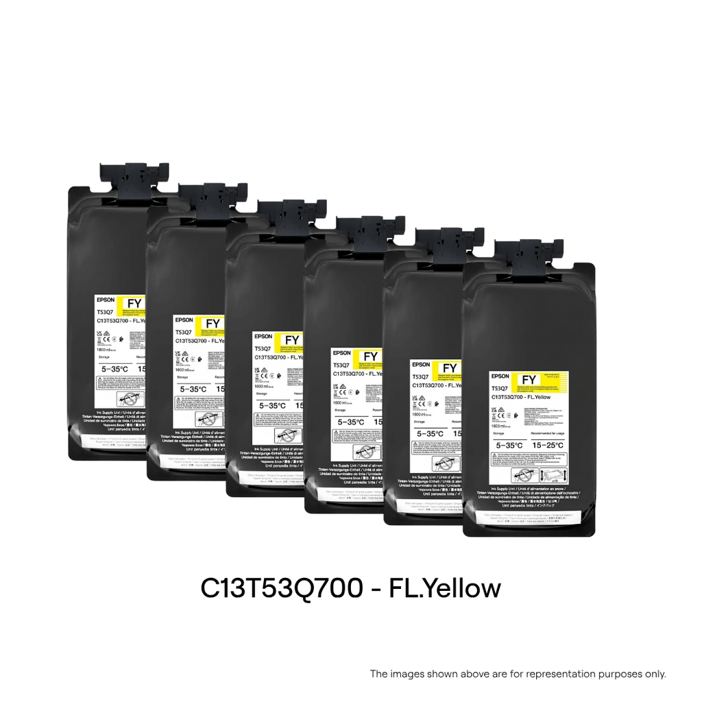 C13T53Q700 for F6430H/F9530H : FY - FLUORESCENT YELLOW INK | 1.6 LTR