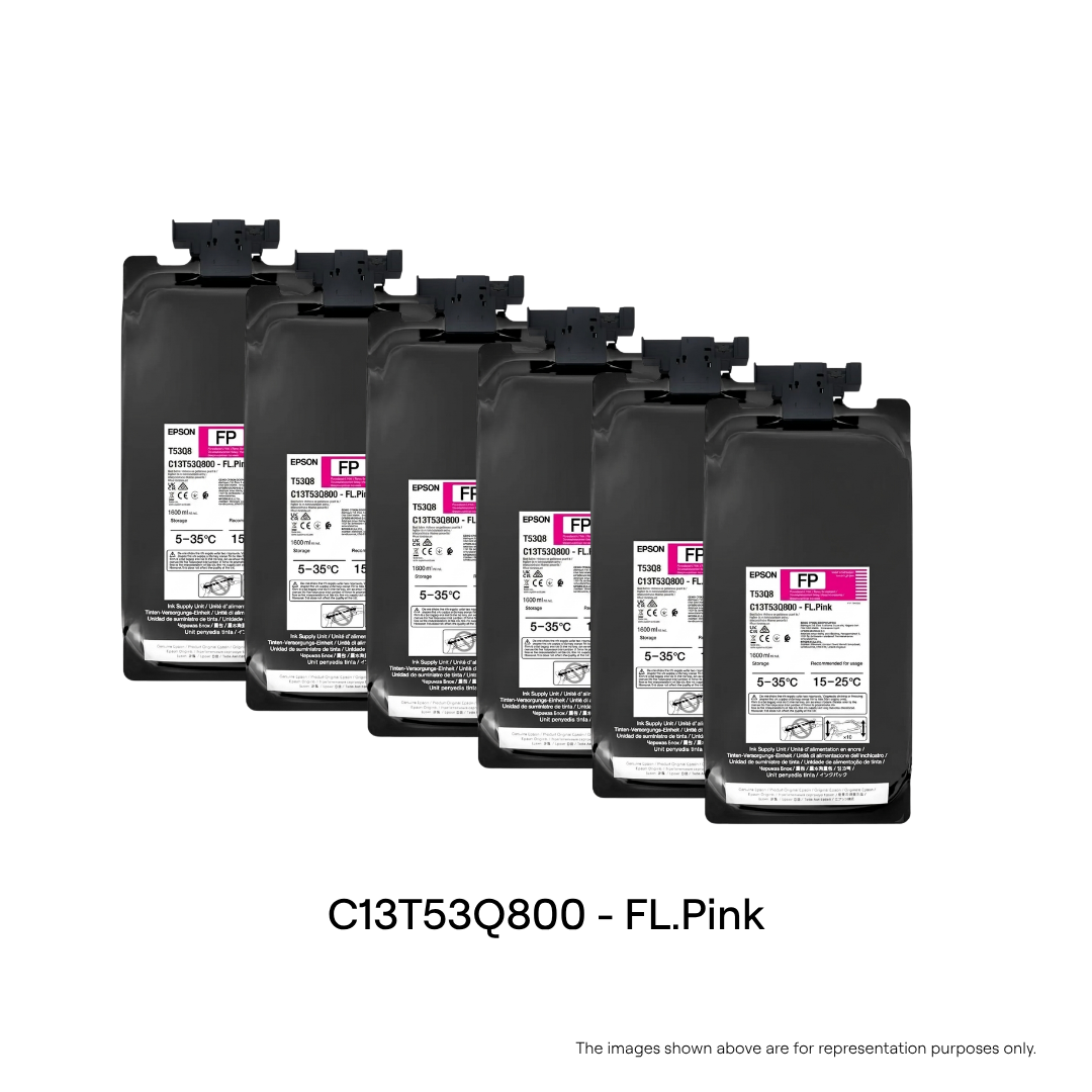 C13T53Q800 For F6430H/F9530H : FP - FLUORESCENT PINK INK | 1.6 LTR