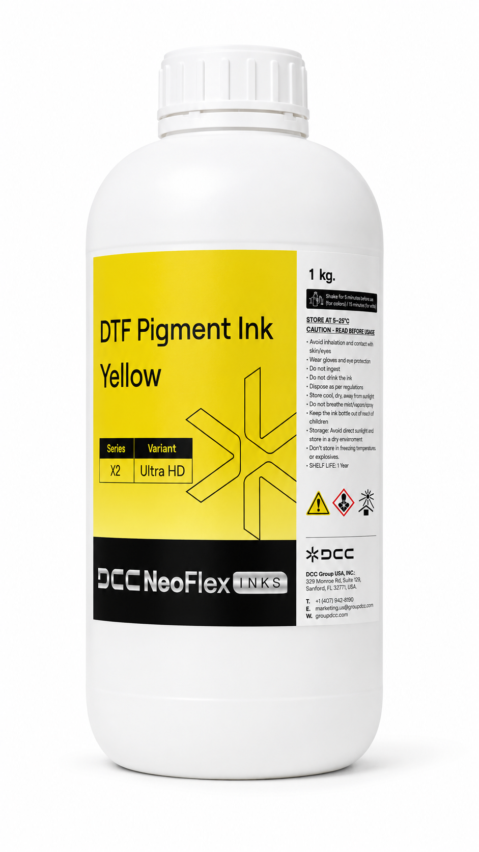 NeoFlex DTF Ultra HD pigment Ink X2 - CMYK + W